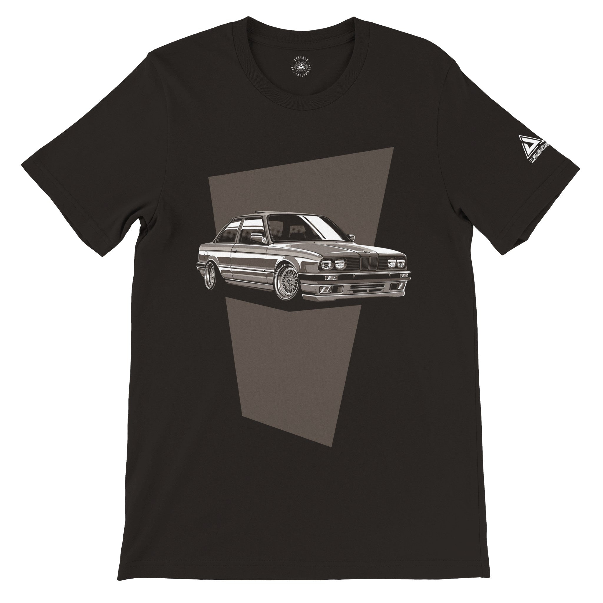 BMW E30 Premium Unisex T shirt Black Spindrift Apparel